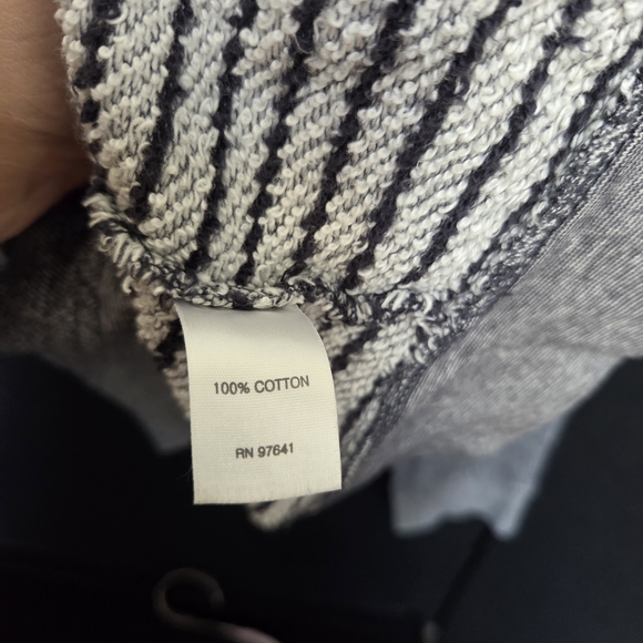 J. Jill Gray Zip-Up Sweater 100% Cotton - Picture 5 of 8